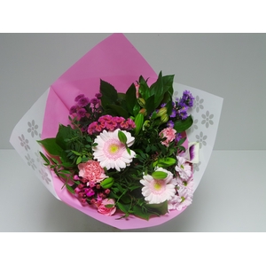 Bouquet biedermeier large pink