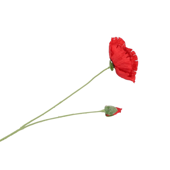 <h4>Silk Poppy Red 70cm</h4>