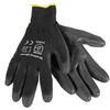 Handschoen PU-Flex zwart - maat 9