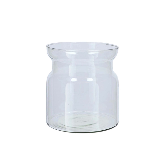 <h4>Glass Roca Milk Bottle Clear 19x20cm</h4>
