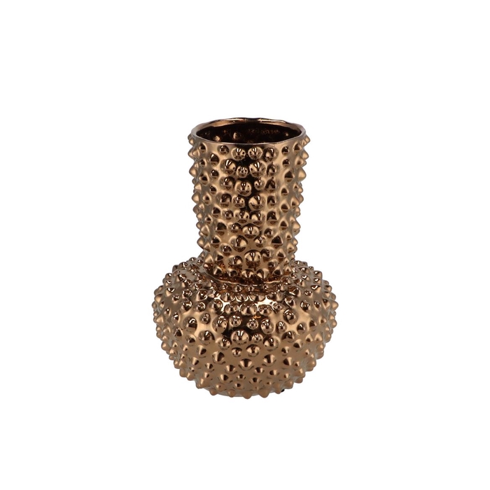 <h4>Djedda Vase Dots Shiny Bronze 21x29cm</h4>