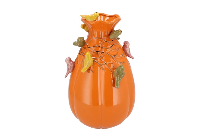 <h4>Bird Vase Cognac 18x18x28cm</h4>