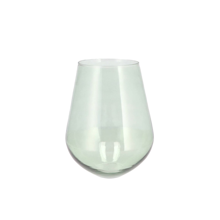 <h4>Mira Green Glass Wide Vase 20x20x22cm</h4>