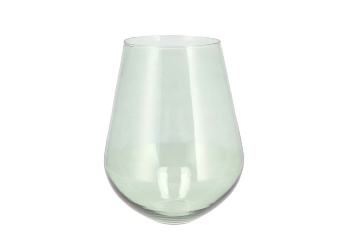 <h4>Mira Green Glass Wide Vase 20x20x22cm</h4>