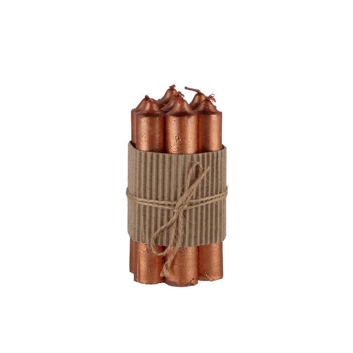 <h4>Candle Crown Metallic Copper Per 7 2x12cm Nm</h4>