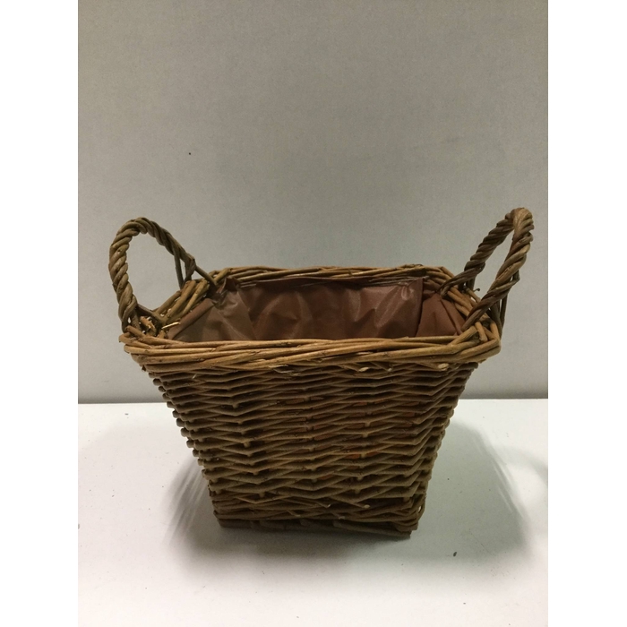 <h4>SQUARE WILLOW BASKET D15 H10 SCHILM</h4>