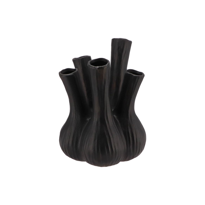 <h4>Aglio Mat Black Vase 26x35cm</h4>