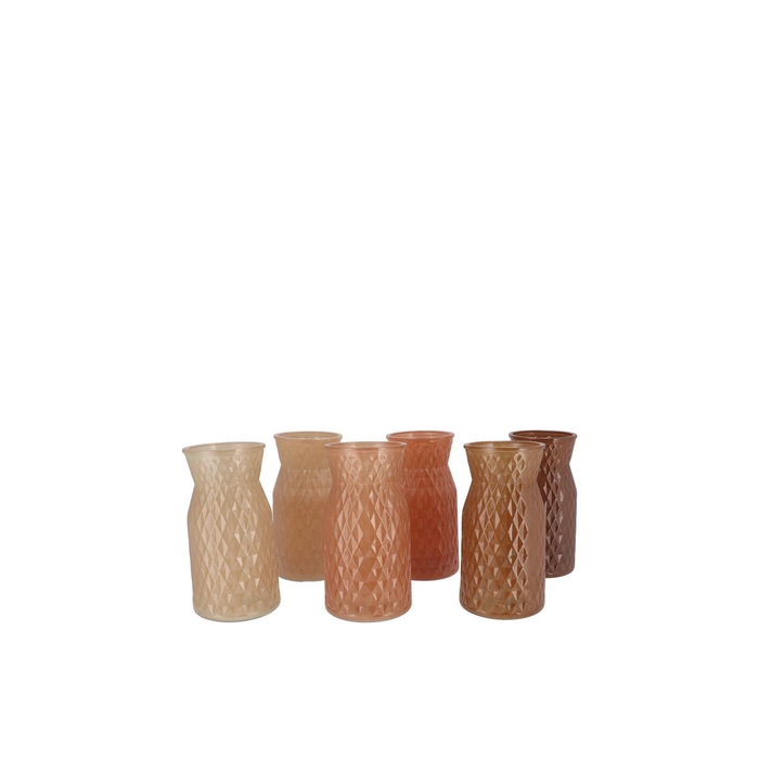 <h4>Diamond Brown Mix Vase Ass 8x11cm Nm</h4>