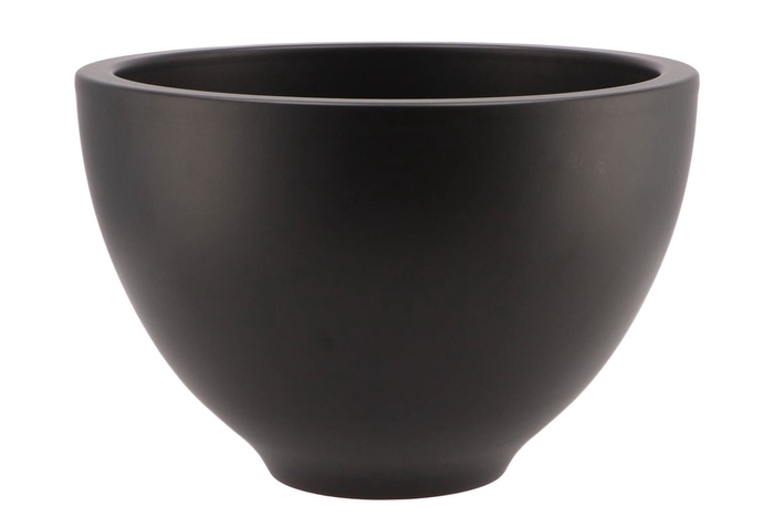 Vinci Matt Black Bowl Sphere Shaded 27x18cm