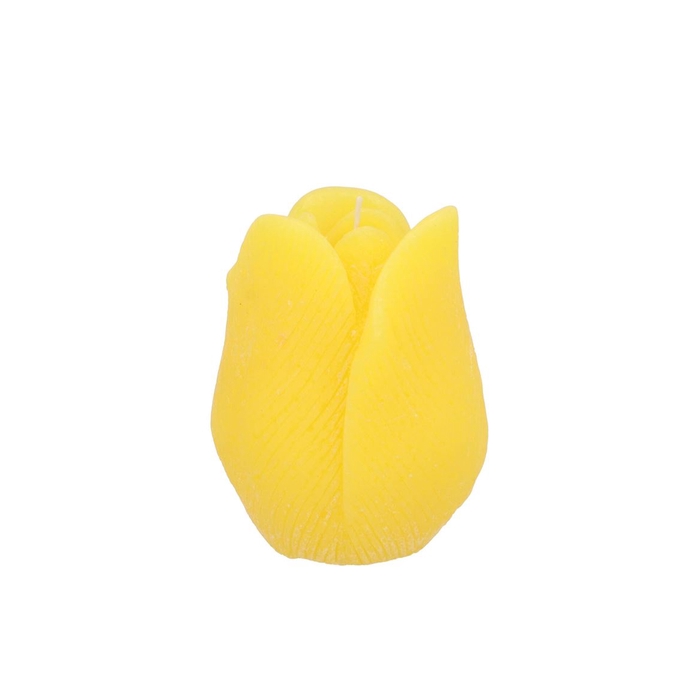 <h4>Candle Tulip Yellow 9x11cm</h4>