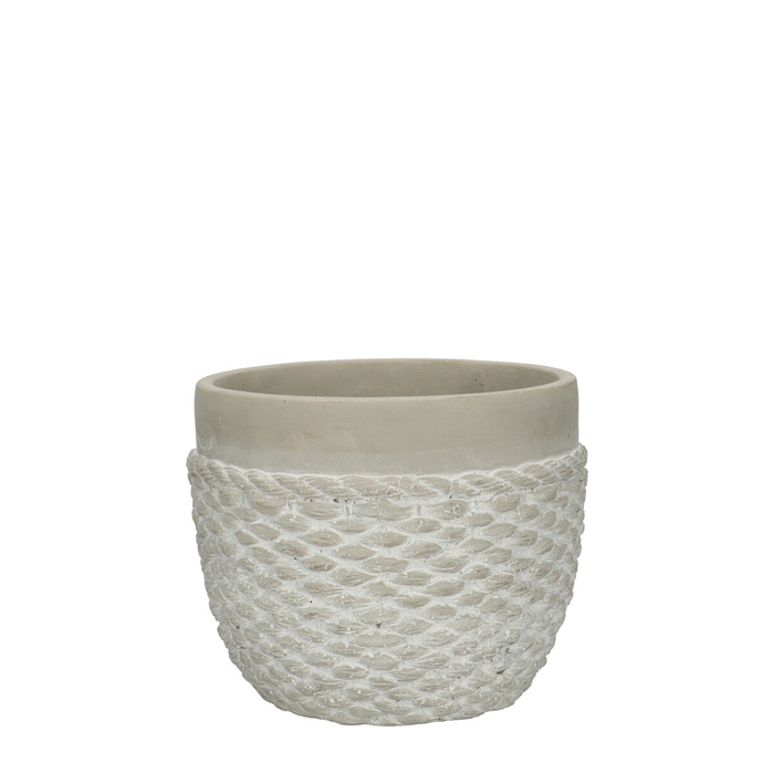 <h4>Ceramics Rope pot d15*13cm</h4>