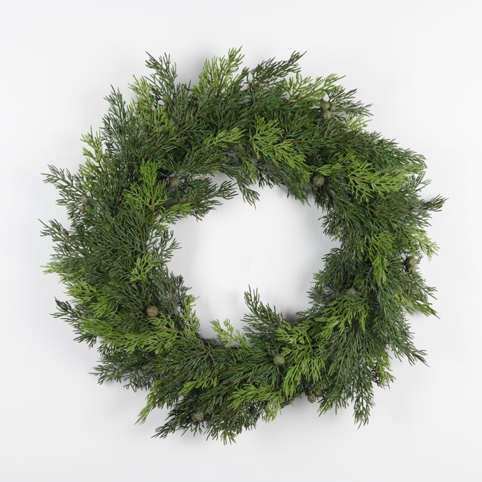 Af Wreath Cedar D50cm Green