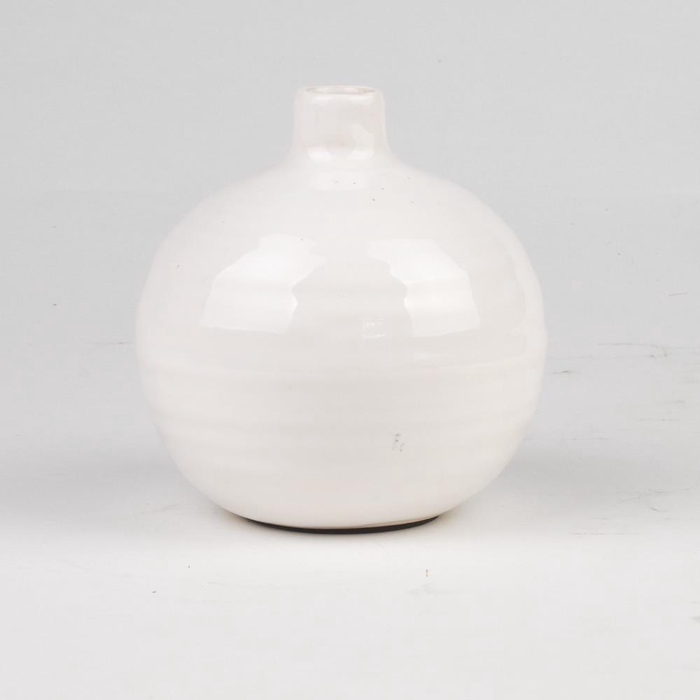 <h4>Vase Ø11x11cm White 09083</h4>