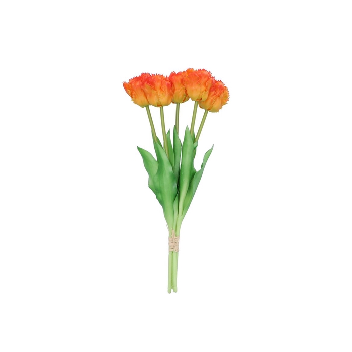 <h4>Silk Tulip Papagayo 5x Orange 39cm</h4>