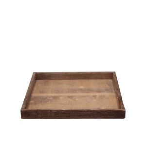 Wood Tray Grey 30x30x3cm