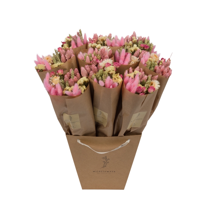 <h4>Dried Bouquet Yellow Pink Market</h4>