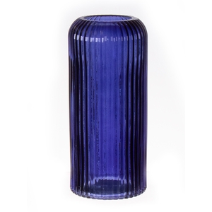 DF02-664550100 - Vase Nora d6/8.7xh20 dark blue transp