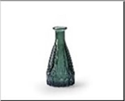 Vase Bottle Ø7x14 Green 48865