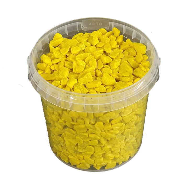 <h4>Rocks 1 ltr bucket Yellow</h4>