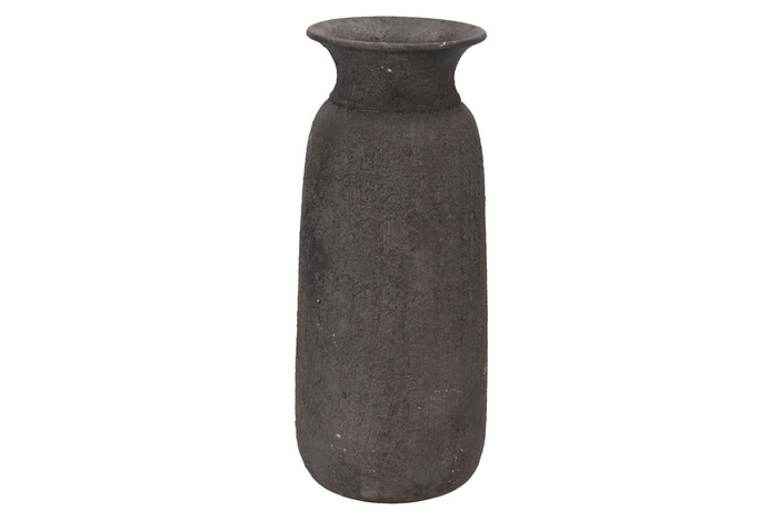 Bali Black Coal Vase 18x40cm