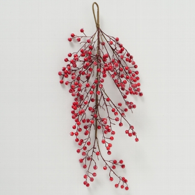 Zijde, Beliana Berries, L 75 cm, 1 ass, Red