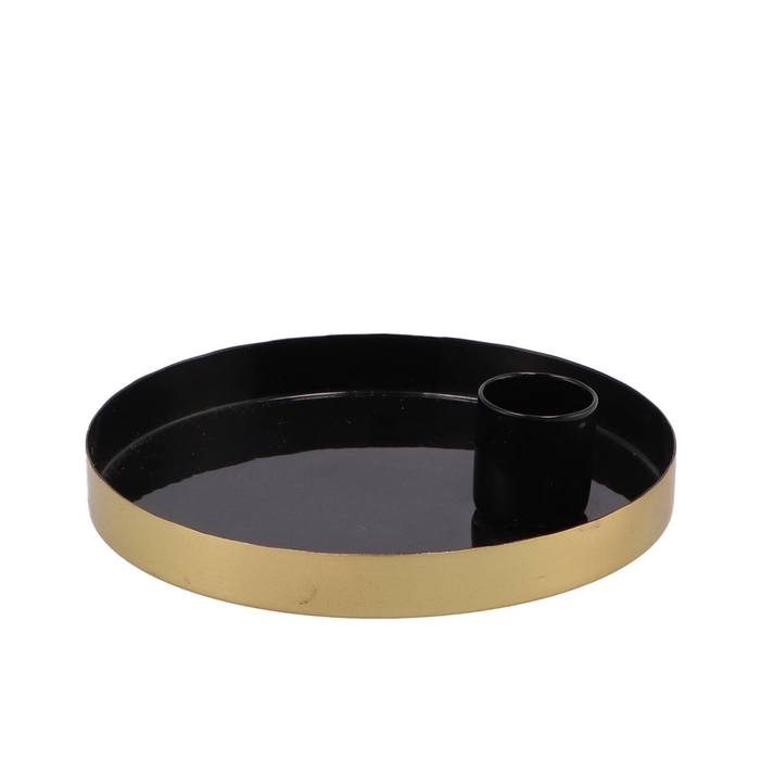 <h4>Amber Marrakech Black Candle Plate 12x12x2,5cm</h4>