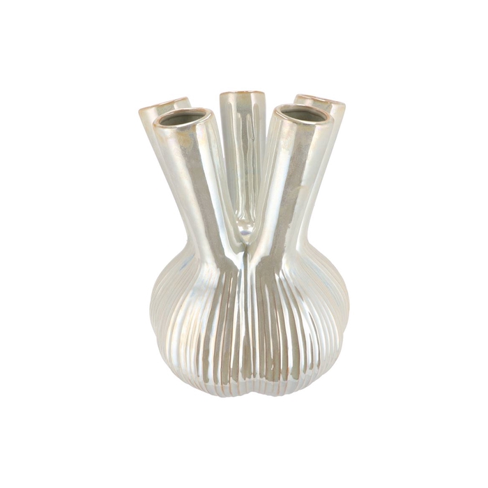 <h4>Aglio Straight Pearl Vase 26x26x35cm</h4>