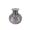 Mira Smoke Glass Cone Neck Sphere Vase 20x20x21cm