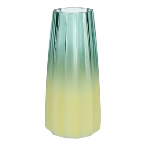 DF02-700614500 - Vase Gemma lines d6.5/10xh21 blue/yellow