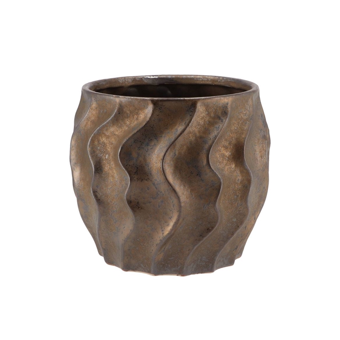 <h4>Karbala Bronze Pot 23x19cm</h4>