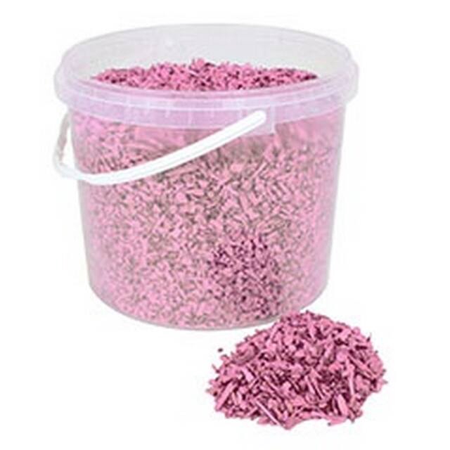 Wood chips 10 litre bucket frost pink