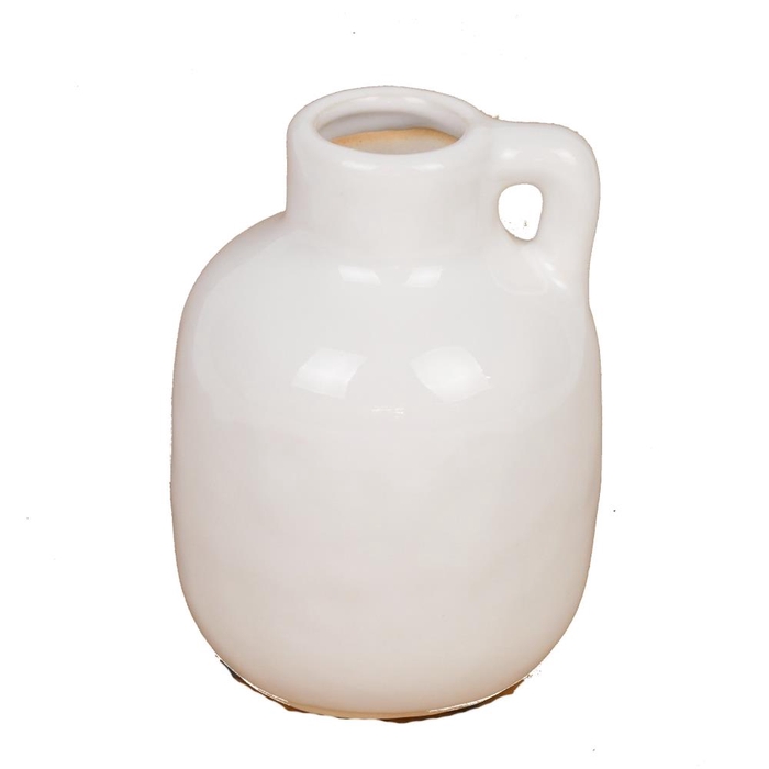 <h4>Vase Concr. Ø9x13cm White</h4>