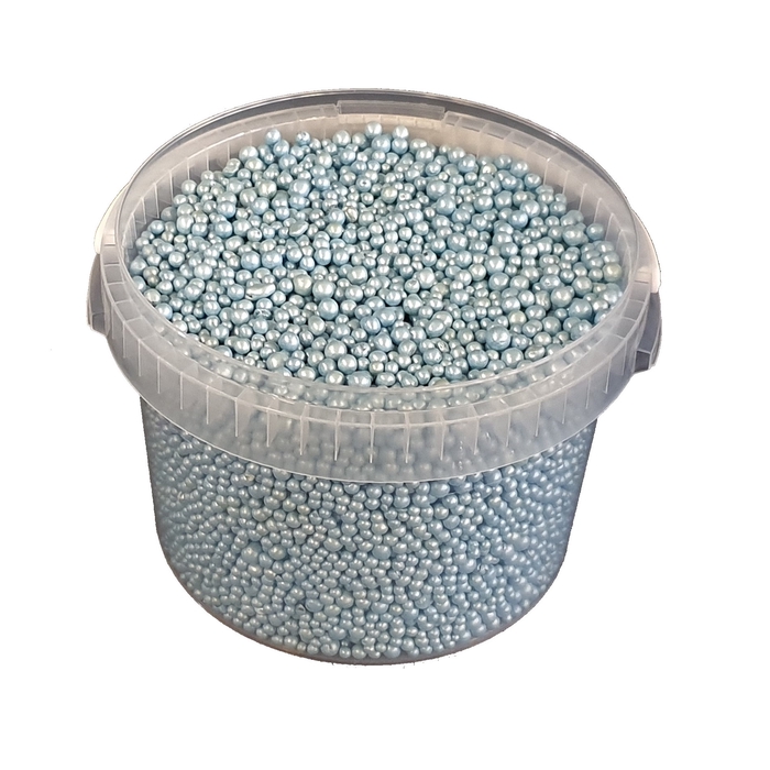 Terracotta pearls 3ltr bucket light blue