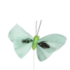 Bijsteker Butterfly 6x10cm+12cm draad 48 st. groen