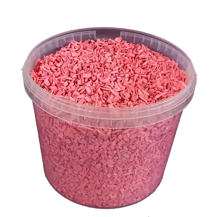 <h4>Wood chips 10 ltr bucket Pink</h4>