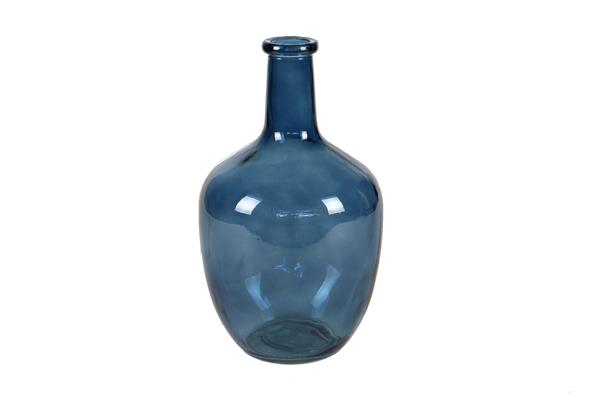 Bottle Glass H30 Blue 08079