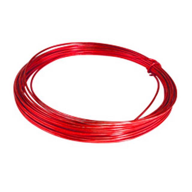 <h4>Gelakt aluminiumdraad - rood 100 gram (12 meter)</h4>