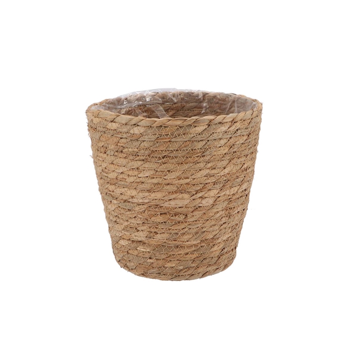 <h4>Seagrass Straw Basket Pot Brown 20x20cm</h4>