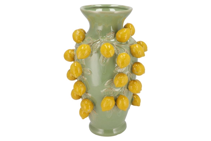 Fruit Lemon Pistache Vase 24x38cm