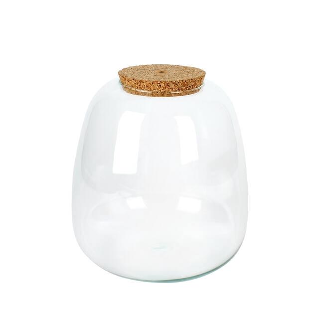 <h4>Vase Richmond with LED cork Ø23.5xH25cm recycle gl</h4>