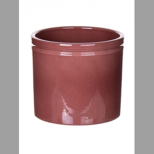 DF03-883849447 - Pot Lucca d14xh12.5 merlot glazed