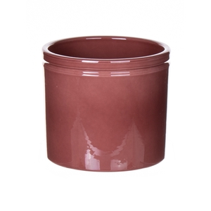 DF03-883849447 - Pot Lucca d14xh12.5 merlot glazed