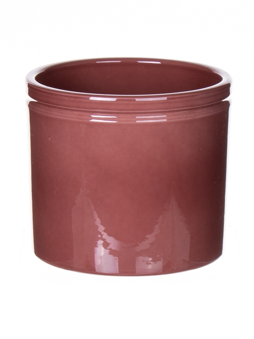 <h4>DF03-883849447 - Pot Lucca d14xh12.5 merlot glazed</h4>