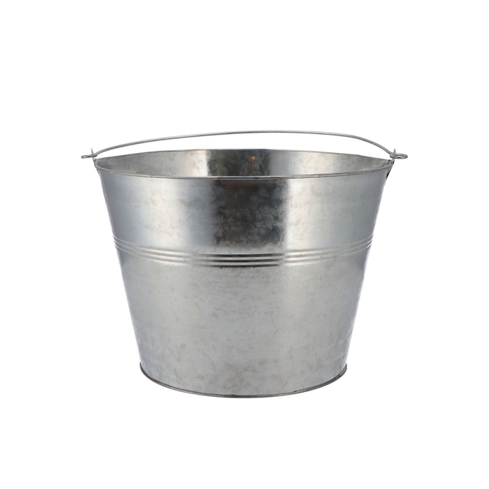 <h4>Zinc Basic Natural Bucket 16x14cm</h4>