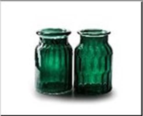 <h4>Vase Bottle Ø11x18 Green Mix/2</h4>
