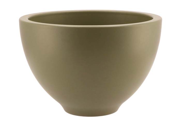 Vinci Shaded Olive Drab Bowl Sphere 27x18cm