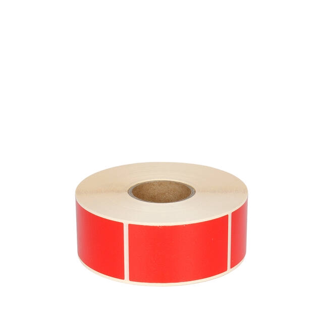 <h4>stickers 40x70mm  red - role 1000ps.</h4>