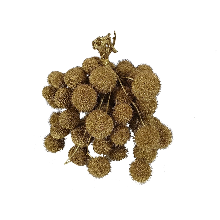 <h4>Small ball per bunch in poly Gold</h4>