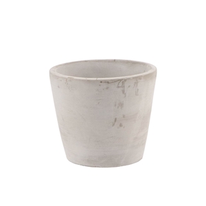 Concrete Pot Round Grey 14x12cm