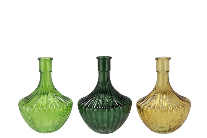 <h4>Dayah Forest Green Glass Vase 17x24cm</h4>